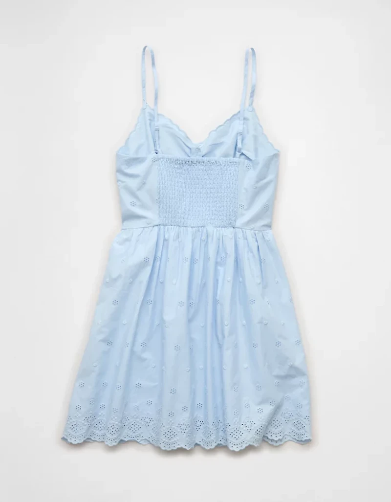 AE V-Neck Embroidered Mini Dress