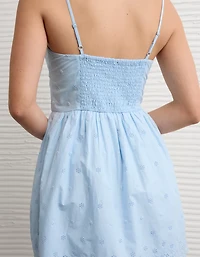 AE V-Neck Embroidered Mini Dress