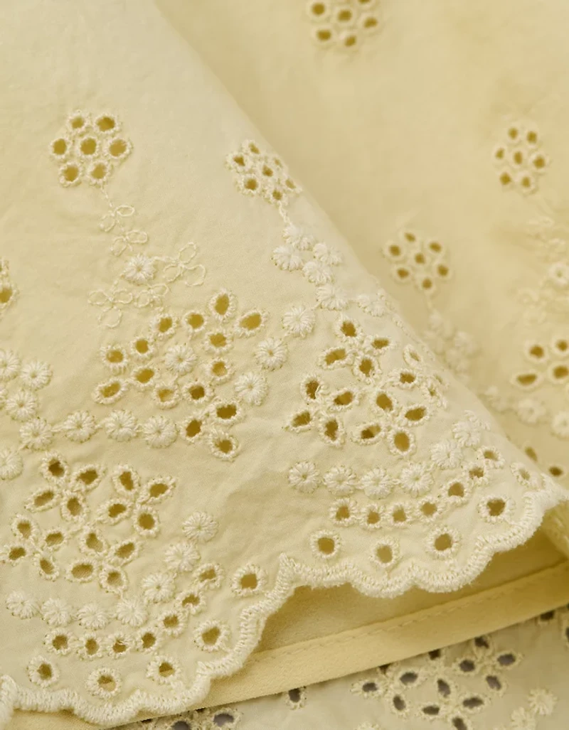 AE V-Neck Embroidered Mini Dress