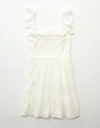 AE Square Neck Ruffle Tiered Mini Dress