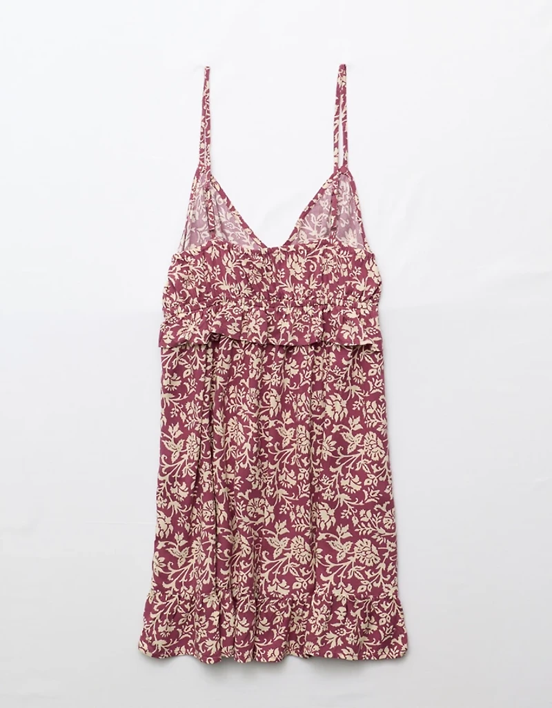 AE V-Neck Ruffle Mini Dress