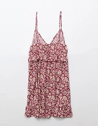 AE V-Neck Ruffle Mini Dress