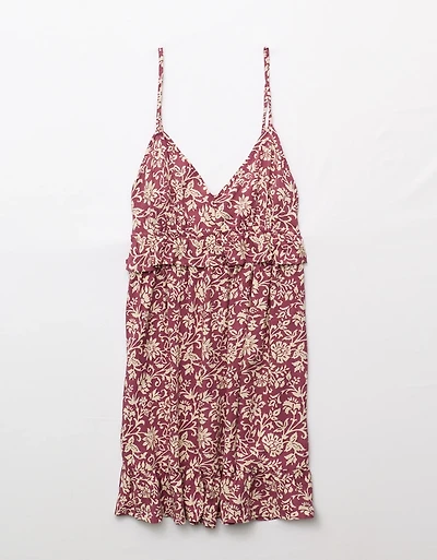Minirobe avec encolure en V et volants AE