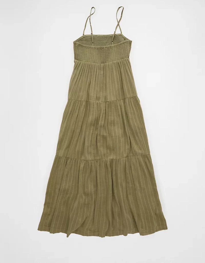 AE Smocked Babydoll Midi Dress