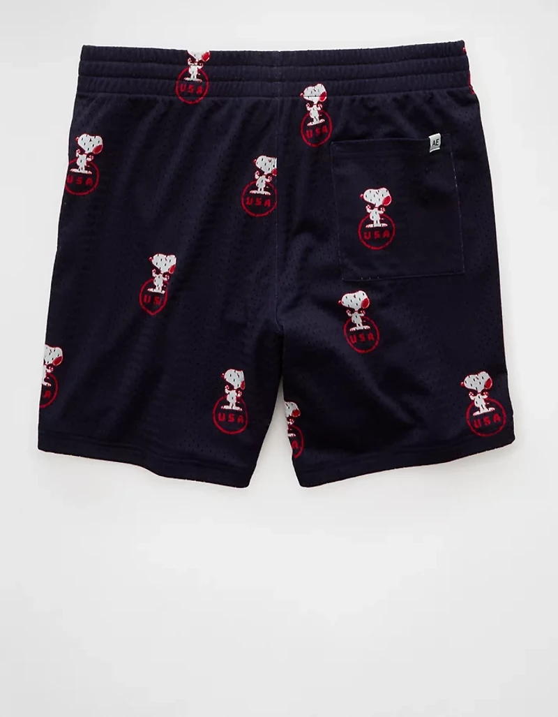 AE Sofa Surfin' 6" Snoopy Graphic Mesh Lounge Short