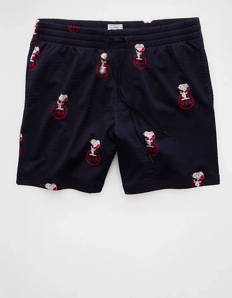 AE Sofa Surfin' 6" Snoopy Graphic Mesh Lounge Short