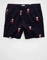 AE Sofa Surfin' 6" Snoopy Graphic Mesh Lounge Short