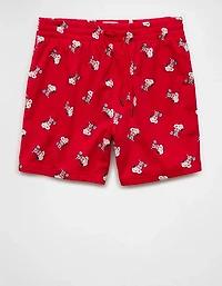 AE Snoopy Valentine's Day 6" Mesh Lounge Short