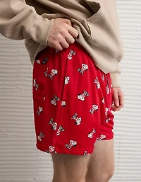 AE Snoopy Valentine's Day 6" Mesh Lounge Short
