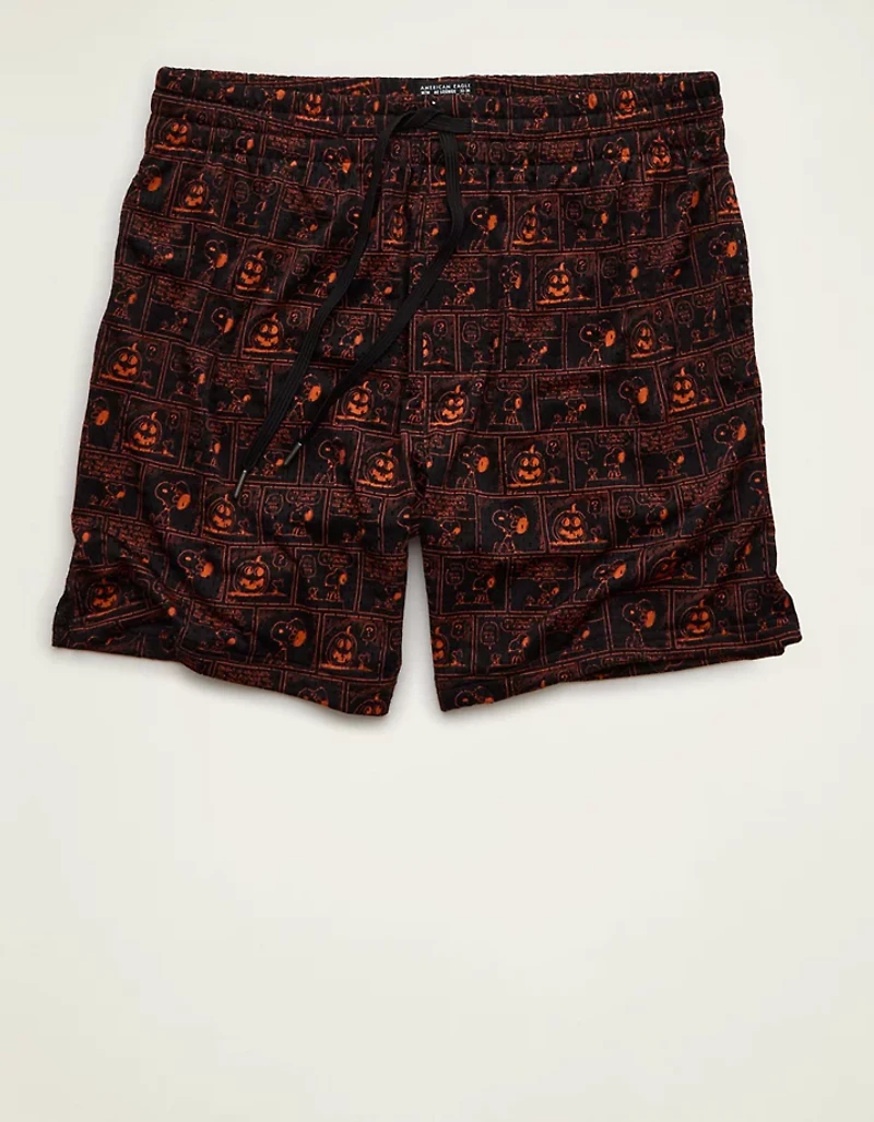 AE 6" Snoopy Mesh Lounge Short