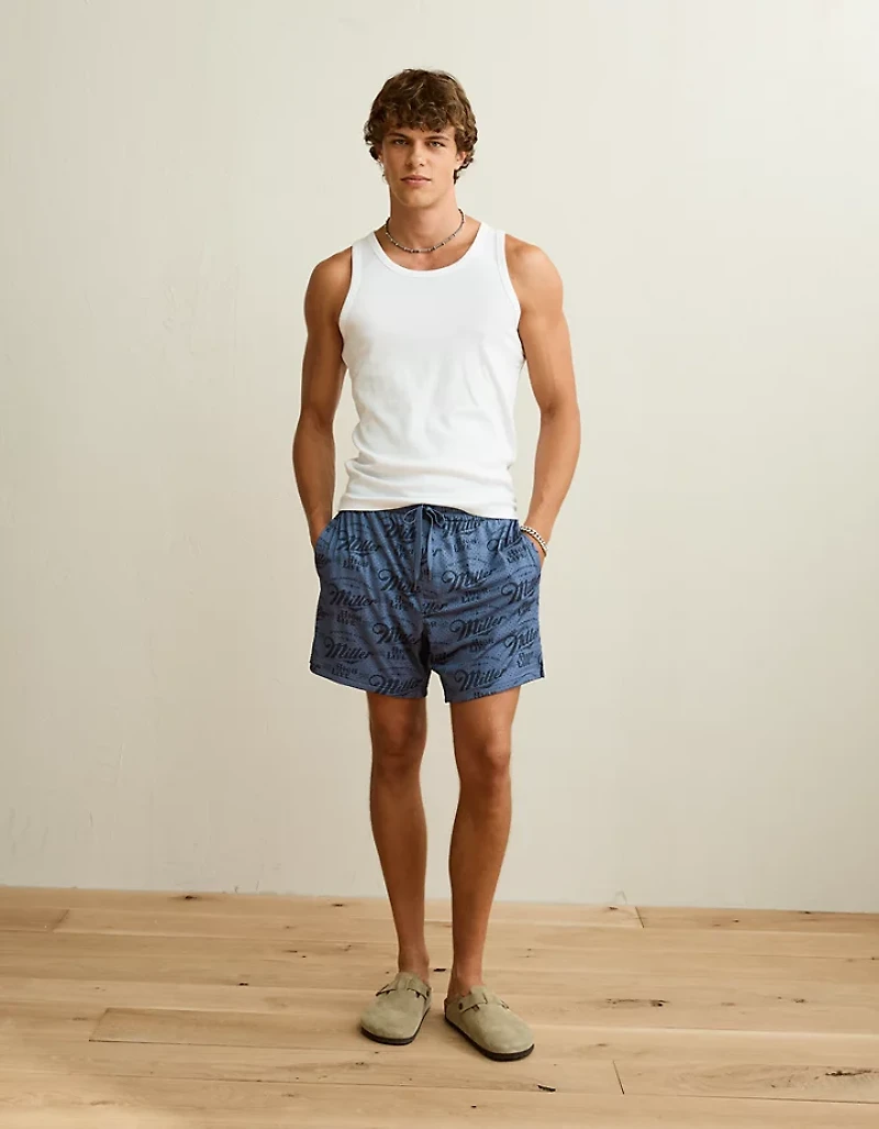 AE 6" Miller Lite Mesh Lounge Short