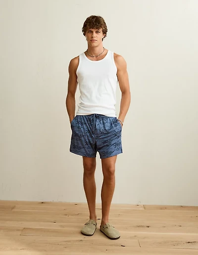 AE 6" Miller Lite Mesh Lounge Short