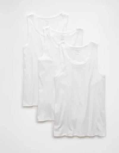 Emballage de trois débardeurs côtelés AE