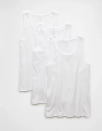 Emballage de trois débardeurs côtelés AE