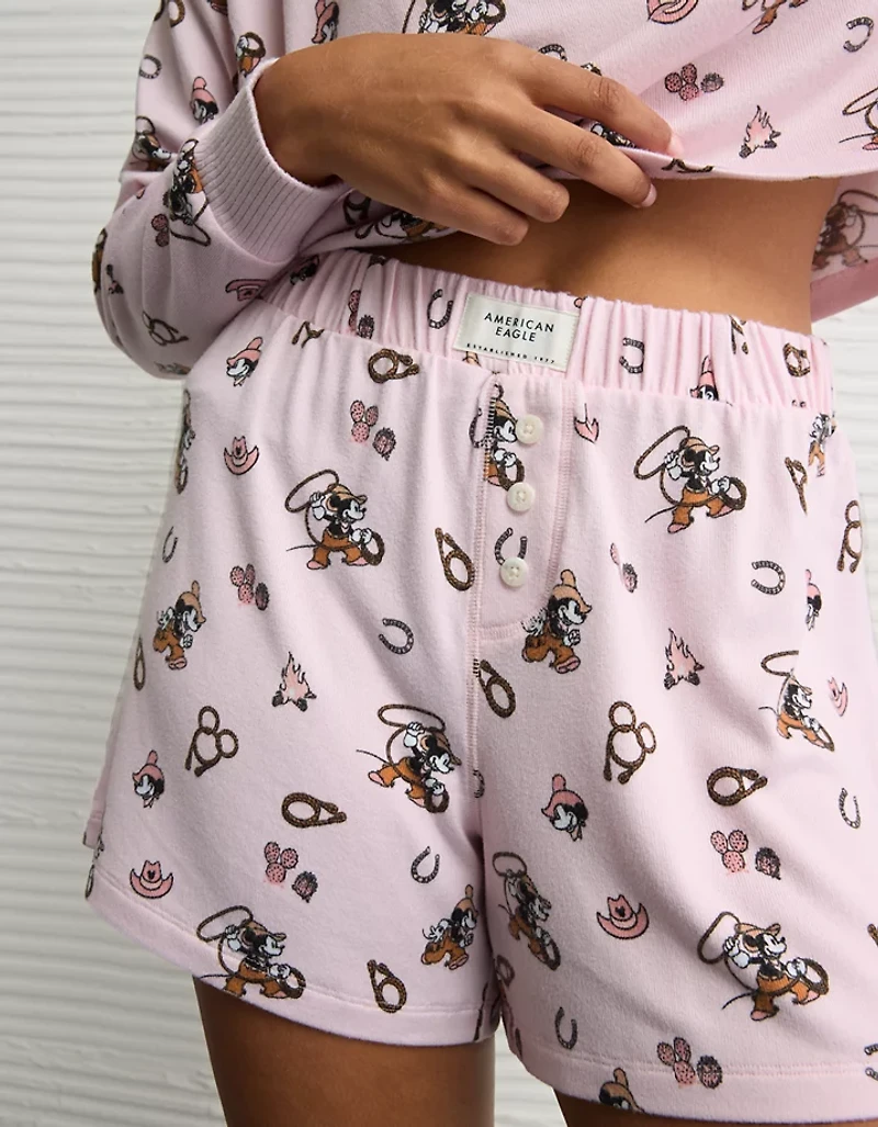 AE Luxe Plush Mickey Mouse PJ Set