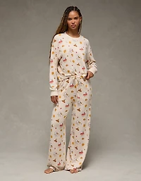Pyjama pelucheux à manches longues et pantalon d’automne Snoopy Luxe AE
