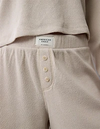 AE Luxe Plush Waffle Tee + Short Lounge Set