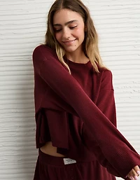 AE Luxe Plush Waffle Tee + Short Lounge Set