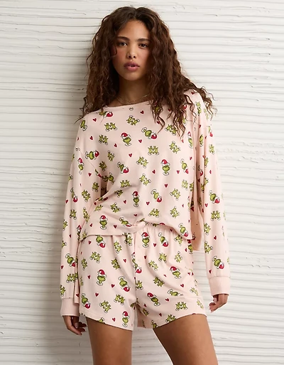 Pyjama pelucheux à motifs Grincheux de luxe AE