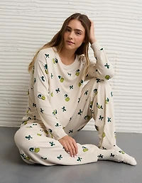AE Luxe Plush Grinch PJ Pant Set