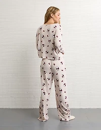 Pyjama pelucheux à manches longues et pantalon Snoopy Luxe AE
