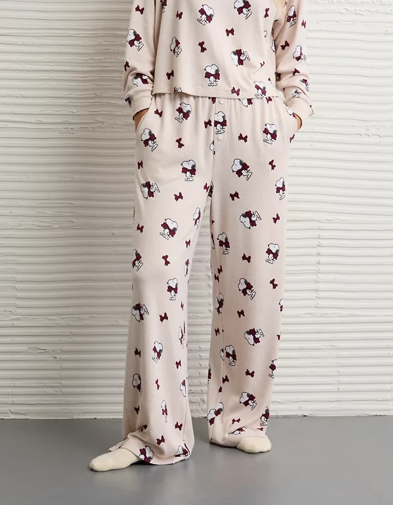 AE Luxe Plush Snoopy Long-Sleeve & Pant PJ Set
