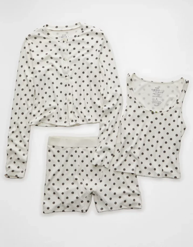 Pyjama à trois-pièces motif pointelle The Summer I Turned Pretty x AE