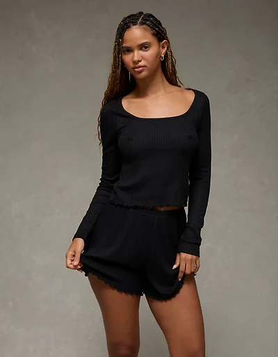 AE Ribbed Plush PJ Set