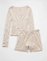 AE Ribbed Plush PJ Set