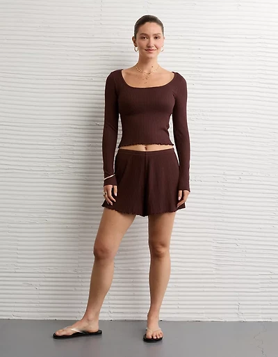 Pyjama pelucheux côtelé AE