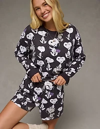 AE Luxe Plush Snoopy Halloween PJ Set