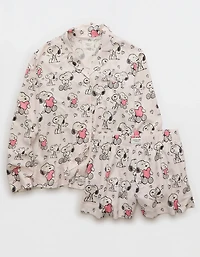 Pyjama en flanelle Snoopy de la Saint-Valentin AE
