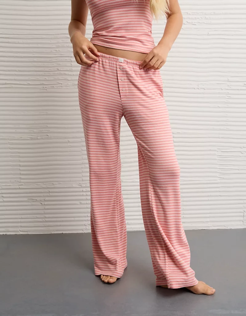AE Luxe Plush Striped PJ Set