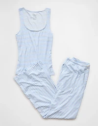 AE Luxe Plush Striped PJ Set