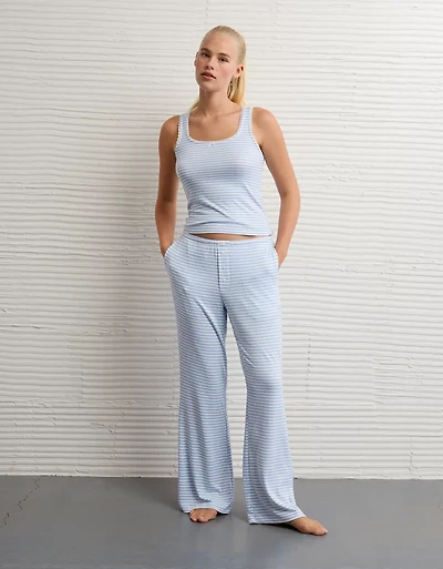 AE Luxe Plush Striped PJ Set