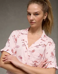 AE Ruffled Flannel PJ Set