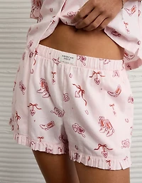 AE Ruffled Flannel PJ Set