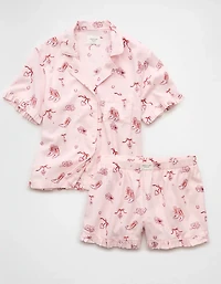 AE Ruffled Flannel PJ Set