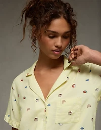 Pyjama en flanelle à volants AE