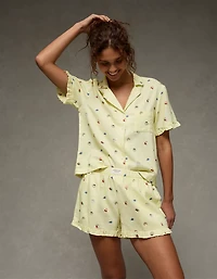 Pyjama en flanelle à volants AE