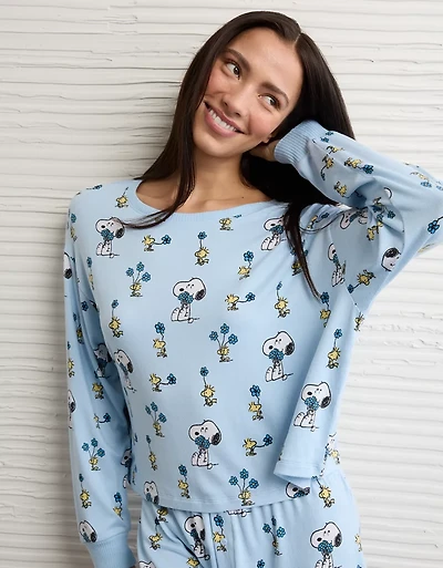 AE Luxe Plush Snoopy PJ Set