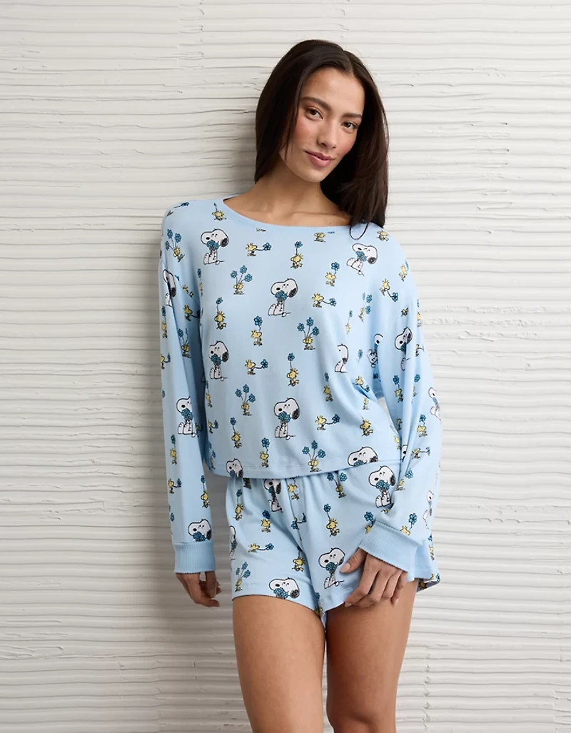 AE Luxe Plush Snoopy PJ Set