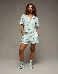 AE Cotton Gauze Short-Sleeve PJ Set