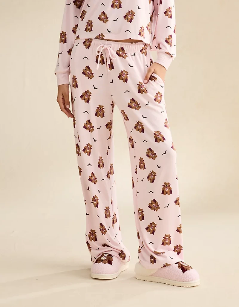 AE Luxe Plush Long Sleeve + Pant PJ Set