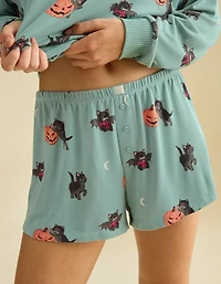 Pyjama pelucheux à manches longues et courtes Luxe AE