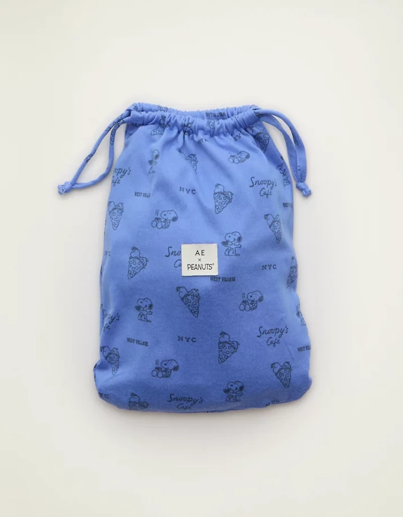 AE Ensemble pyjama court et à manches longues pelucheux Snoopy Luxe