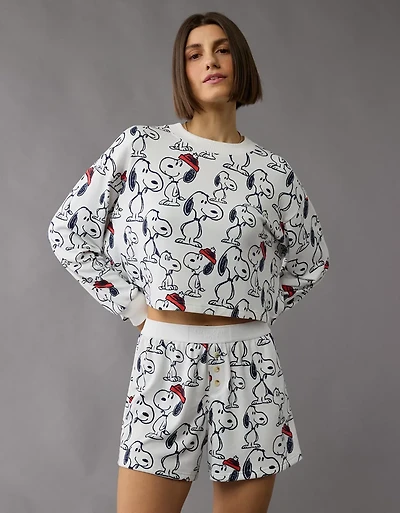 AE Snoopy Plush PJ Set