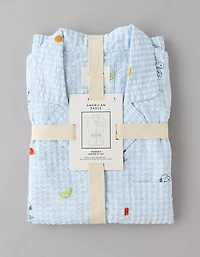 Pyjama en crépon de coton à motif fruits Snoopy AE