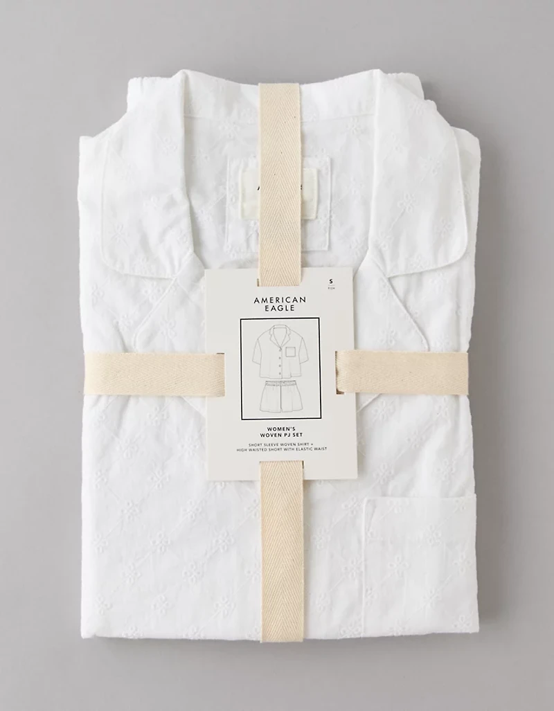 AE Eyelet Button-Up PJ Set