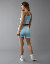 Pyjama short garçonne à motif pointelle AE
